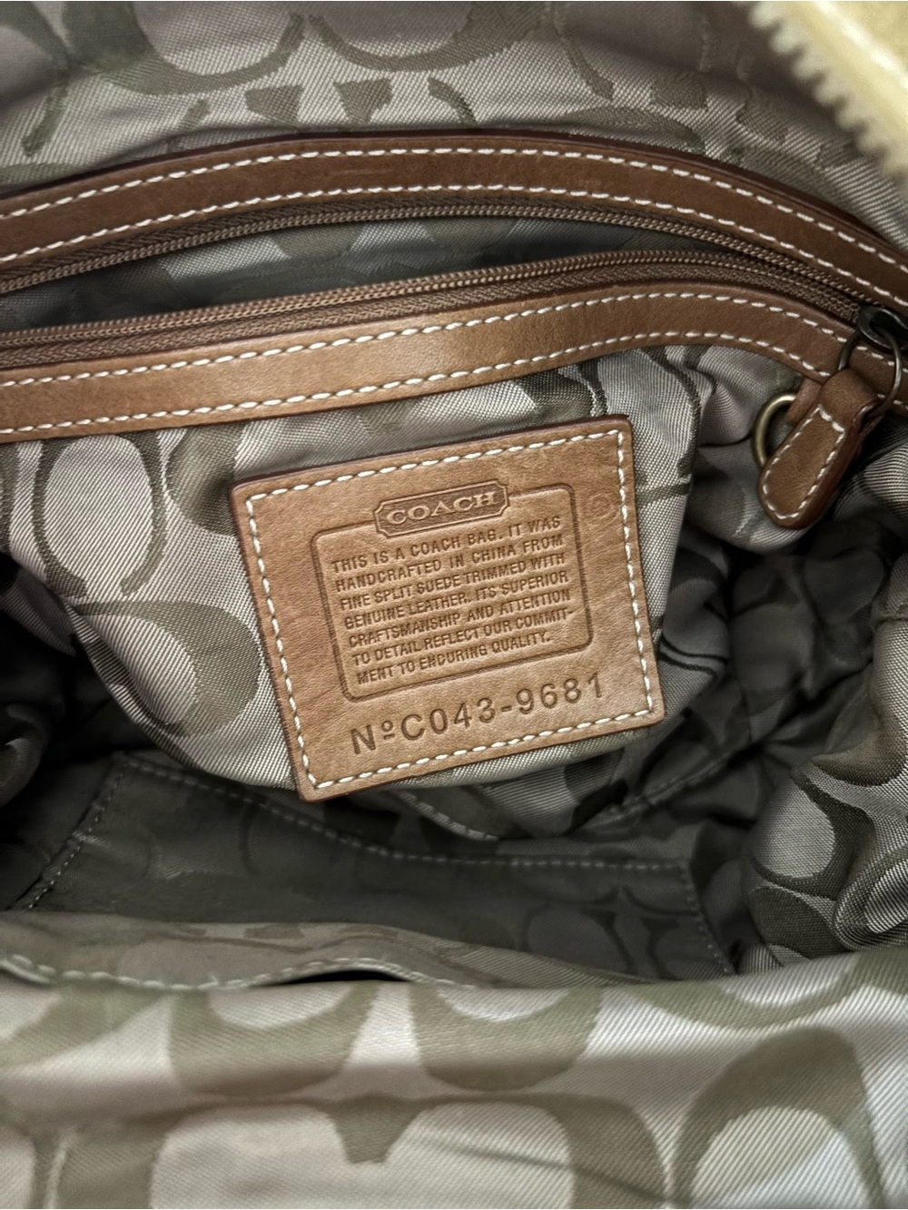 ππ¦ Vintage Coach Hampton Suede Buckle Mini Satchel - Picture 12 of 15